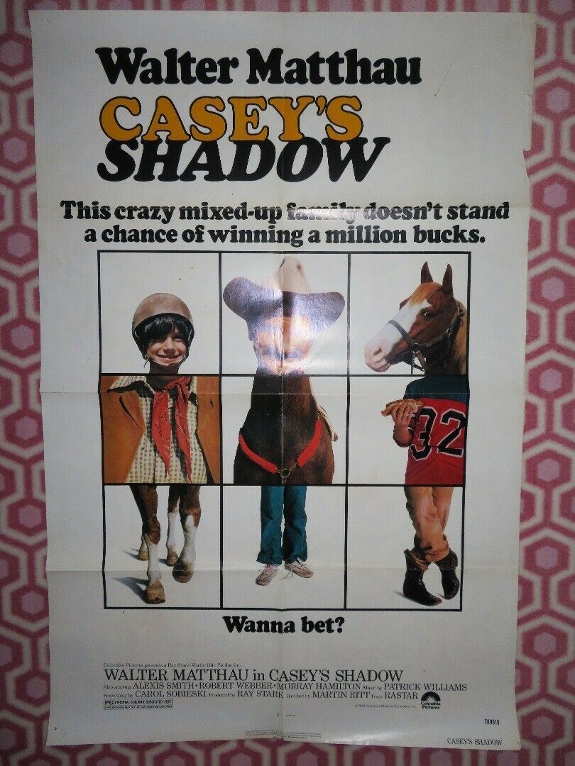 CASEY'S SHADOW US ONE SHEET POSTER WALTER MATTHAU 1978 Movie posters