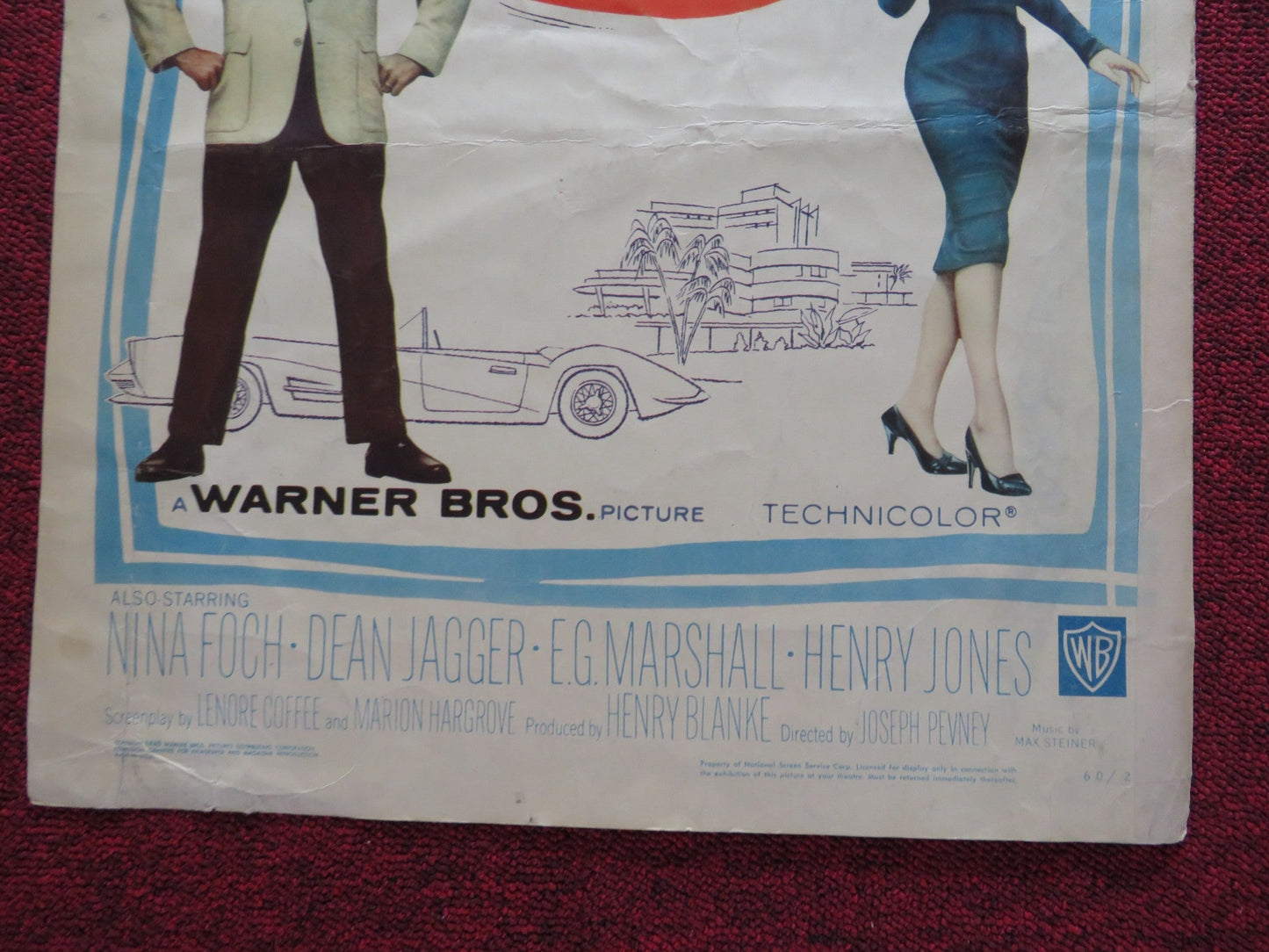 CASH MCCALL US INSERT (14"x 36") POSTER JAMES GARNER NATALIE WOOD 1960 Rendezvous Cinema Movie posters