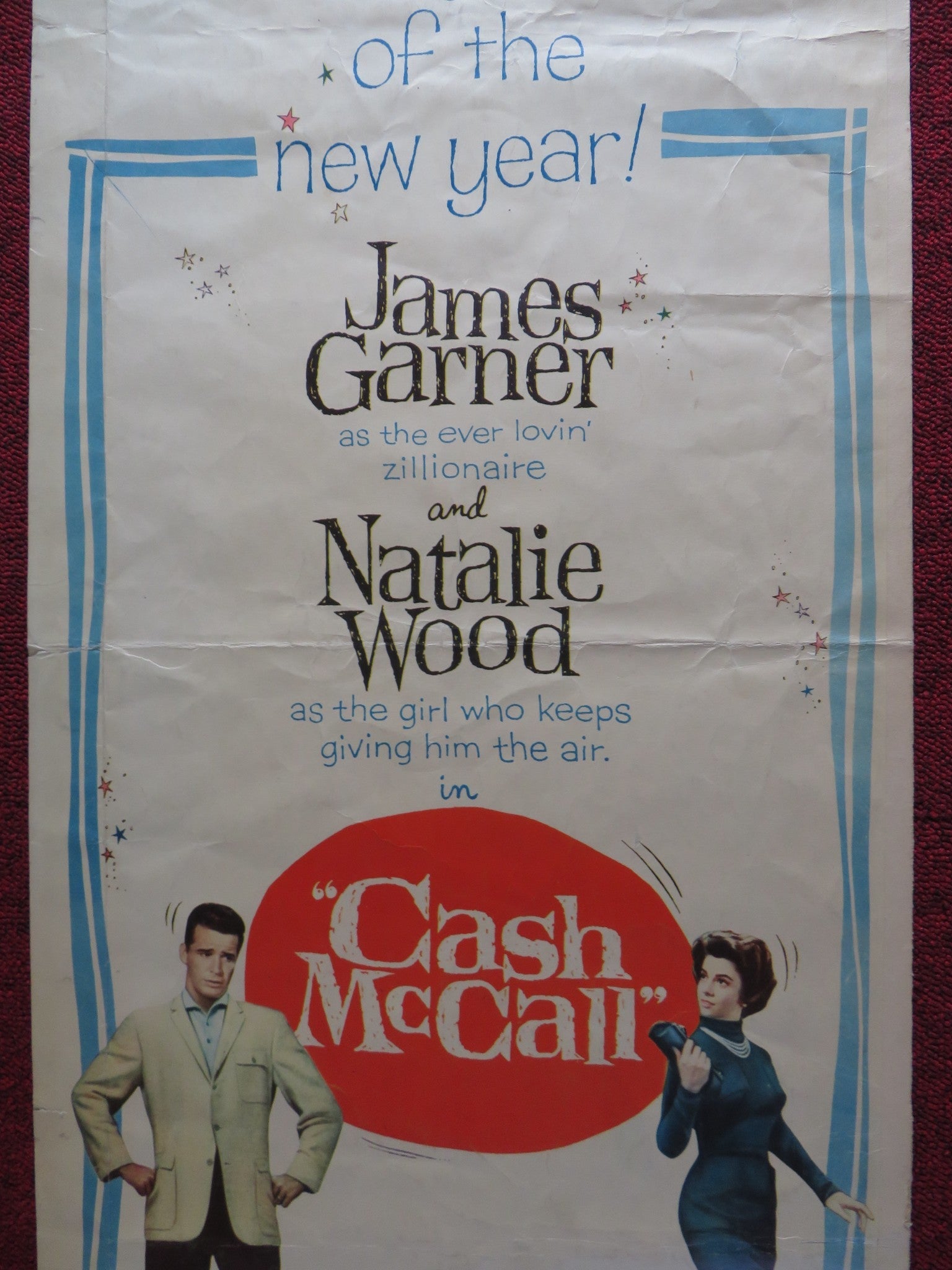 CASH MCCALL US INSERT (14"x 36") POSTER JAMES GARNER NATALIE WOOD 1960 Rendezvous Cinema Movie posters