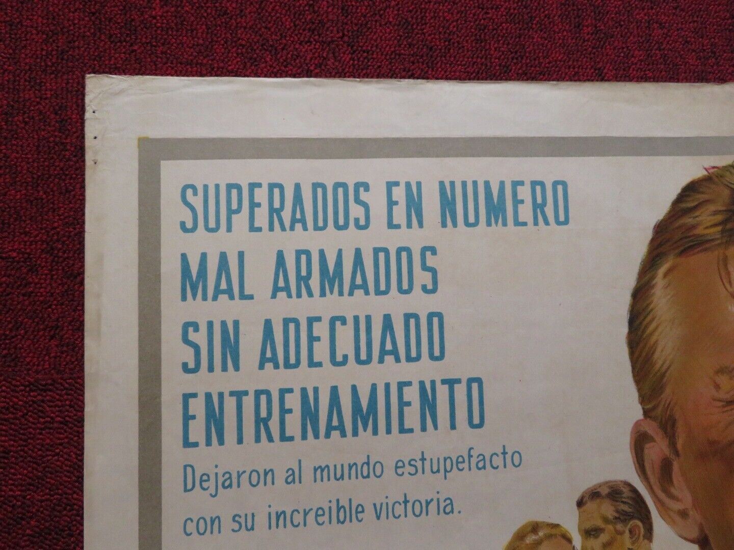 CAST A GIANT SHADOW FOLDED ARGENTINA ONE SHEET POSTER KIRK DOUGLAS YUL BRYNNER Movie posters