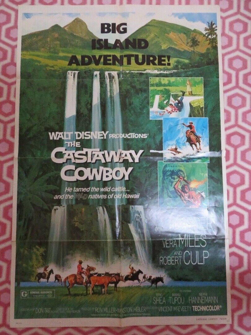 CASTAWAY COWBOY US ONE SHEET POSTER JAMES GARNER VERA MILES 1974 Movie posters