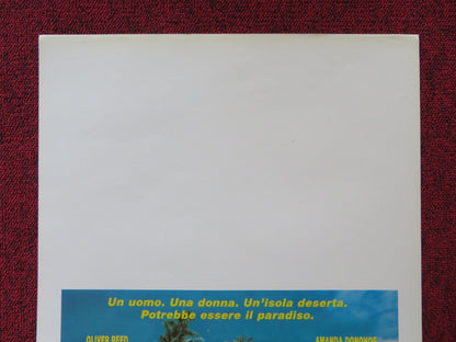 CASTAWAY VENERDI ITALIAN LOCANDINA POSTER CANNON OLIVER REED 1986 Rendezvous Cinema Movie posters