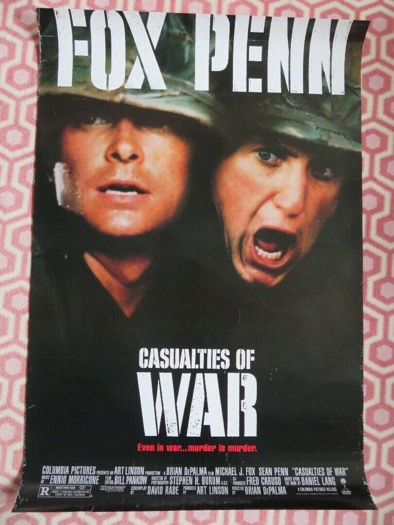 CASUALTIES OF WAR ONE SHEET ROLLED POSTER FOX PENN 1989 Movie posters