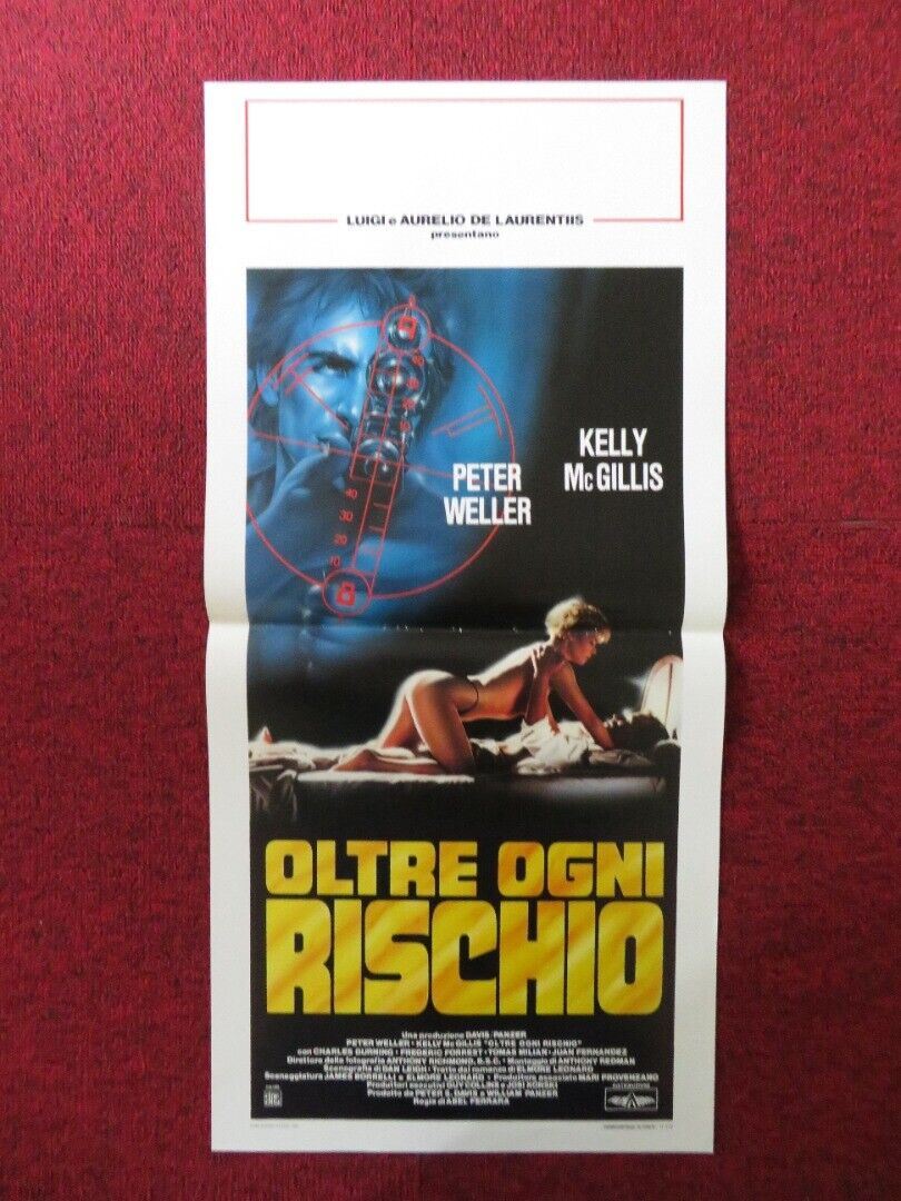 CAT CHASER ITALIAN LOCANDINA (27.5"x13") POSTER PETER WELLER KELLY MCGILLIS 1990 Rendezvous Cinema Movie posters