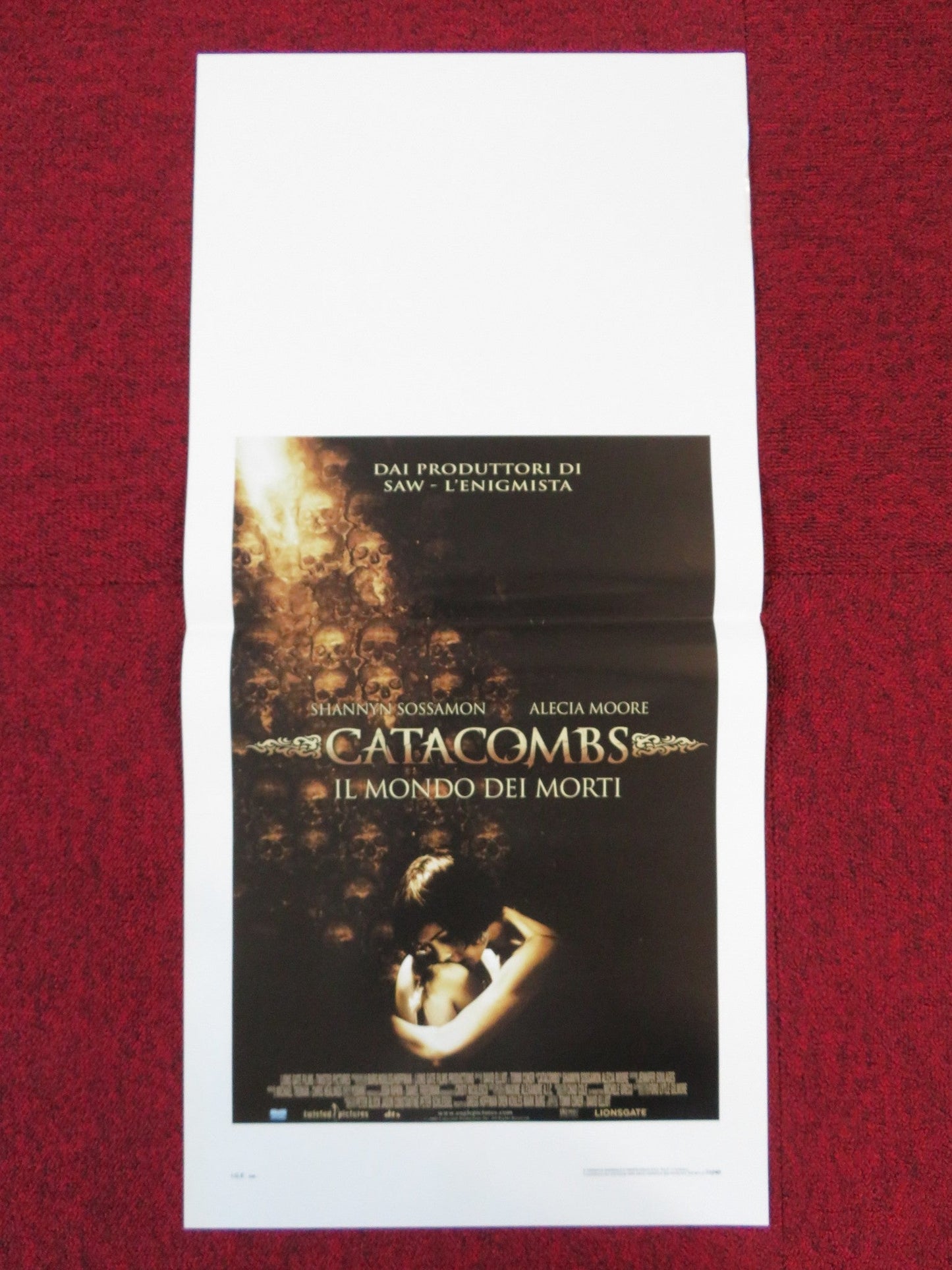 CATACOMBS ITALIAN LOCANDINA POSTER SHANNYN SOSSAMON ALECIA MOORE 2007 Rendezvous Cinema Movie posters
