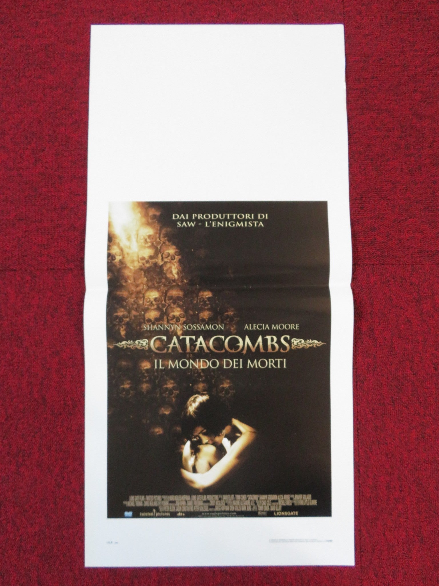 CATACOMBS ITALIAN LOCANDINA POSTER SHANNYN SOSSAMON ALECIA MOORE 2007 Rendezvous Cinema Movie posters