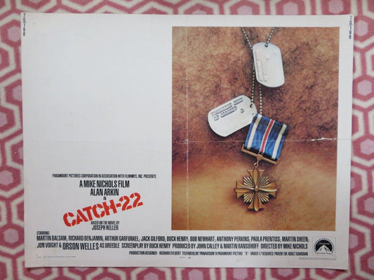 CATCH 22 US HALF SHEET (22"x 28") POSTER ALAN ARKIN JOSEPH HELLER 1970 Movie posters