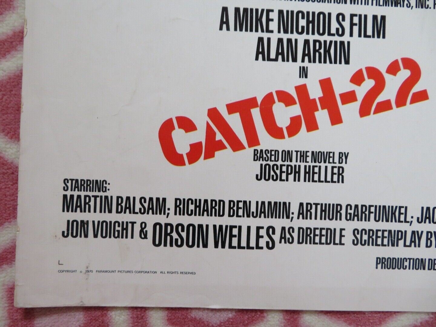 CATCH 22 US HALF SHEET (22"x 28") POSTER ALAN ARKIN JOSEPH HELLER 1970 Movie posters