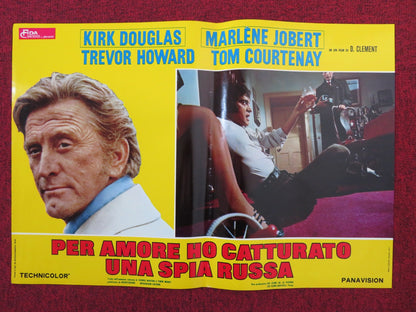 CATCH ME A SPY - A ITALIAN FOTOBUSTA POSTER KIRK DOUGLAS TOM COURTENAY 1971 Rendezvous Cinema Movie posters