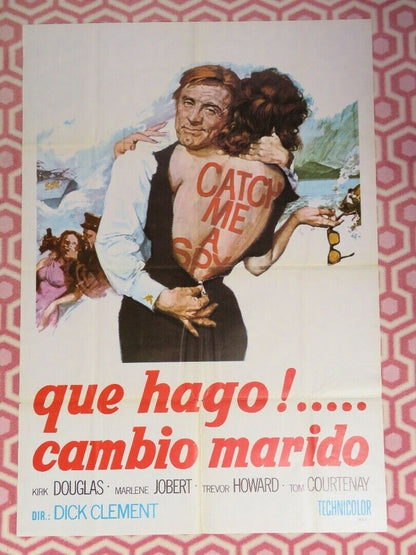 CATCH ME A SPY ARGENTINIAN ONE SHEET (39"x 27.5") POSTER KIRK DOUGLAS 1971 Movie posters