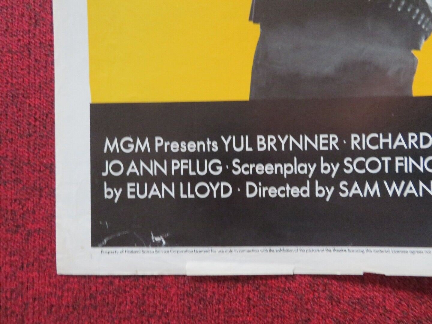 CATLOW FOLDED US ONE SHEET POSTER YUL BRYNNER LEONARD NIMOY 1971 Movie posters