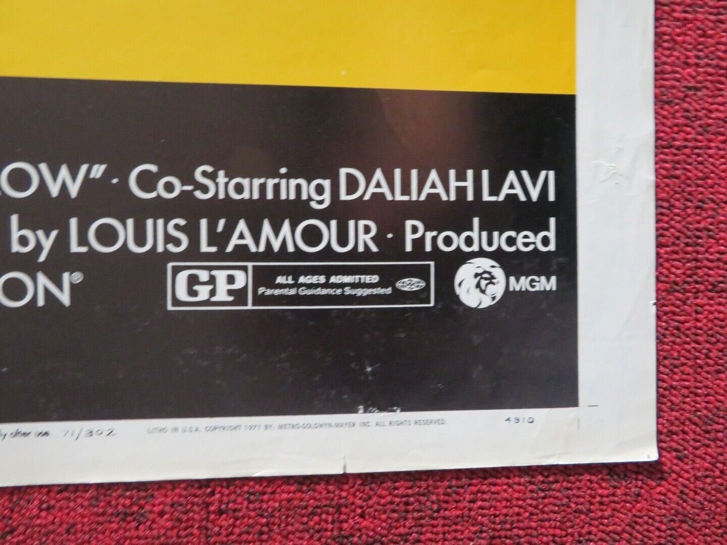 CATLOW FOLDED US ONE SHEET POSTER YUL BRYNNER LEONARD NIMOY 1971 Movie posters