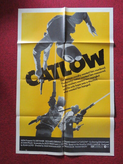 CATLOW FOLDED US ONE SHEET POSTER YUL BRYNNER LEONARD NIMOY 1971 Movie posters