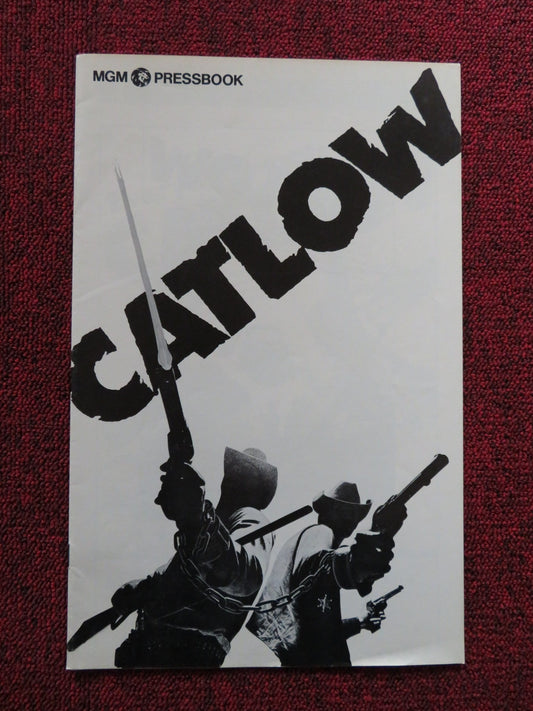 CATLOW US PRESSBOOK SUPPLEMENT - UNCUT YUL BRYNNER RICHARD CRENNA 1971 Rendezvous Cinema Movie posters