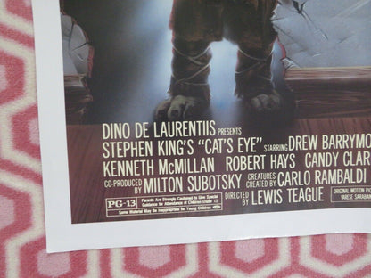 CAT'S EYE FOLDED US ONE SHEET POSTER STEPHEN KING DREW BARRYMORE 1985 Movie posters