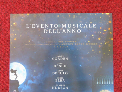 CATS ITALIAN LOCANDINA (26.5"x12.5") POSTER JAMES CORDON JUDI DENCH 2019 Rendezvous Cinema Movie posters