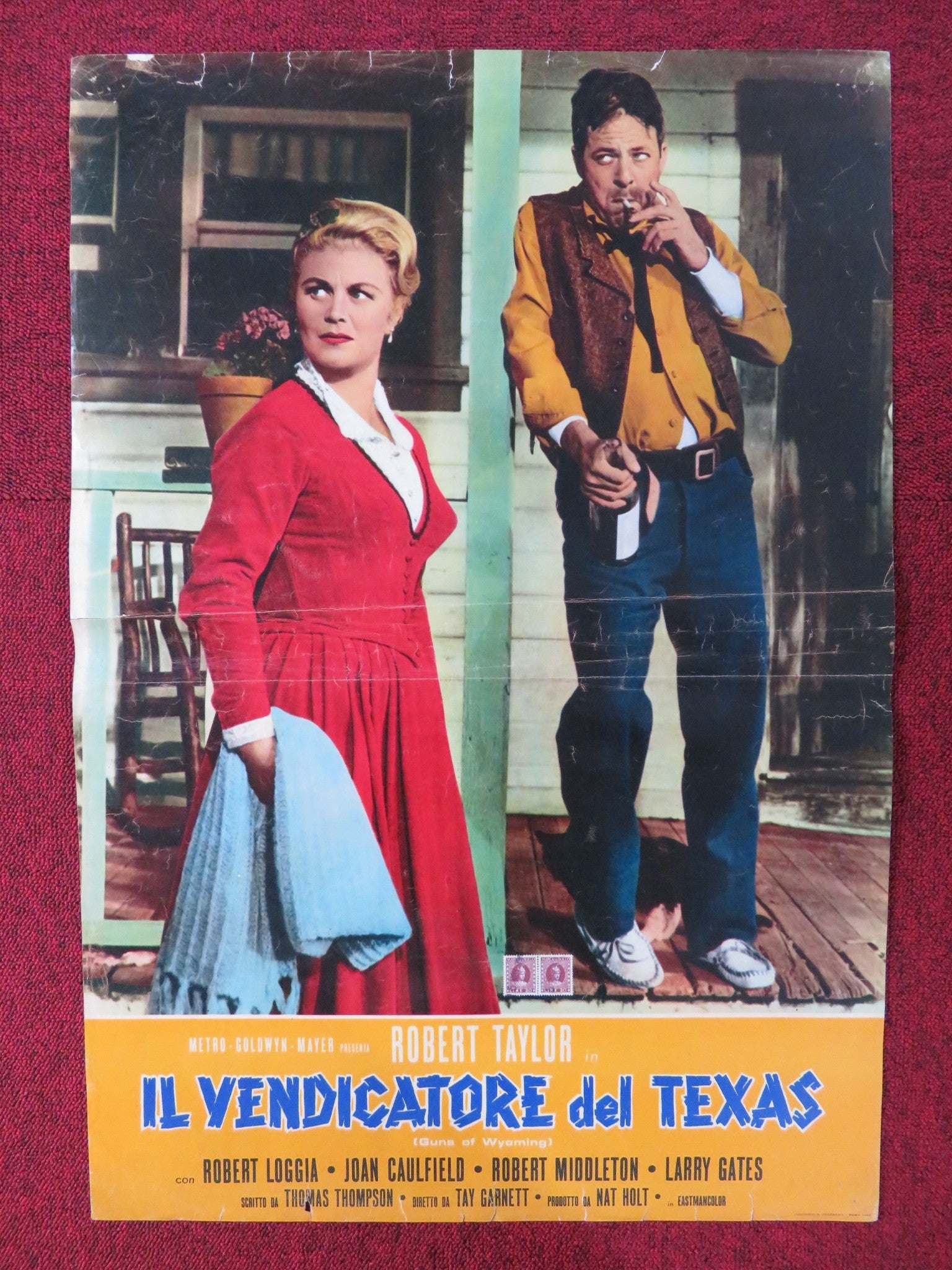 CATTLE KING ITALIAN FOTOBUSTA POSTER ROBERT TAYLOR ROBERT LOGGIA 1963 Rendezvous Cinema Movie posters