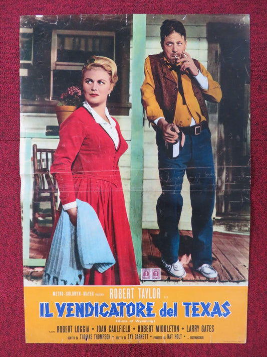 CATTLE KING ITALIAN FOTOBUSTA POSTER ROBERT TAYLOR ROBERT LOGGIA 1963 Rendezvous Cinema Movie posters