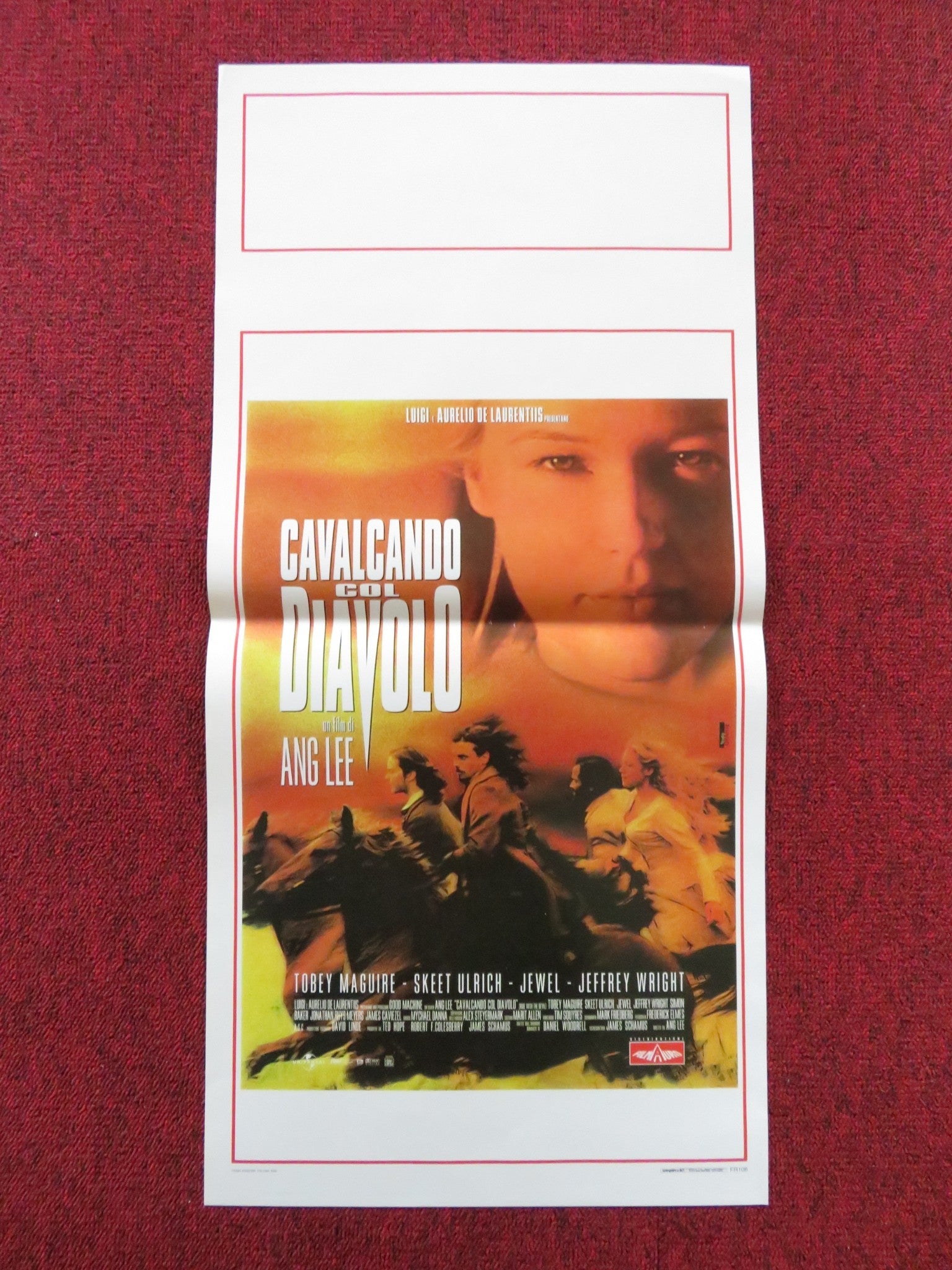 CAVALCANDO COL DIAVOLO ITALIAN LOCANDINA POSTER TOBEY MAGUIRE JEREMY W. AUMAN 99 Rendezvous Cinema Movie posters