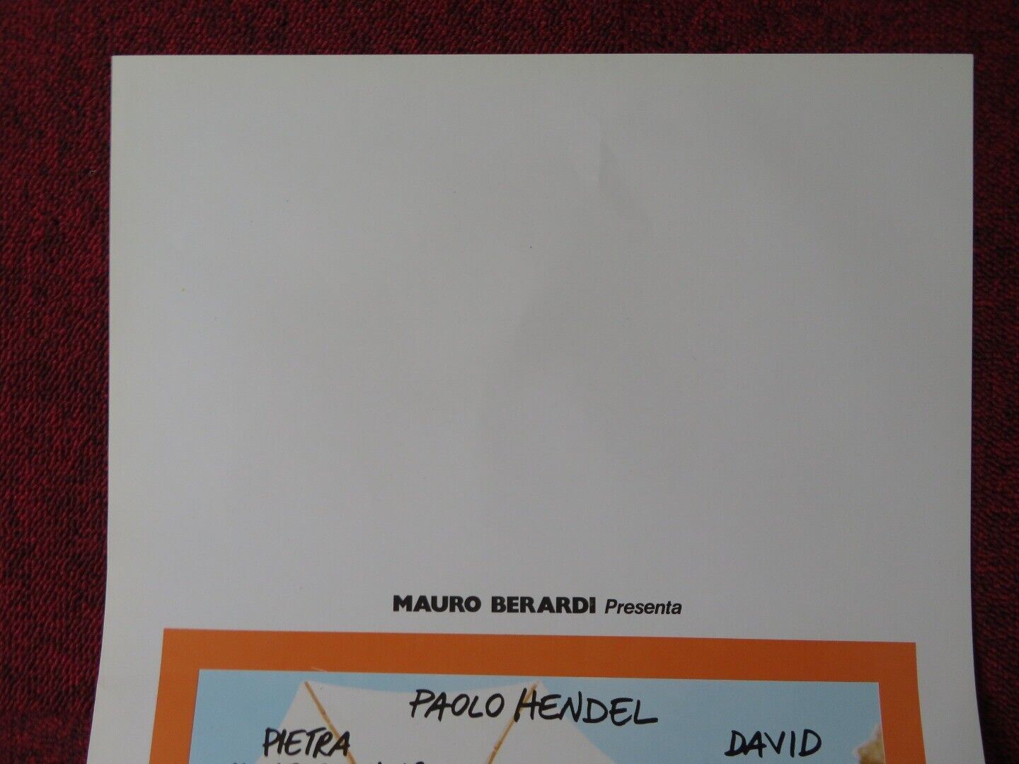 CAVALLI SI NASCE ITALIAN LOCANDINA (27.5"x13") POSTER PIETRA MONTECORVINO 1989 Movie posters