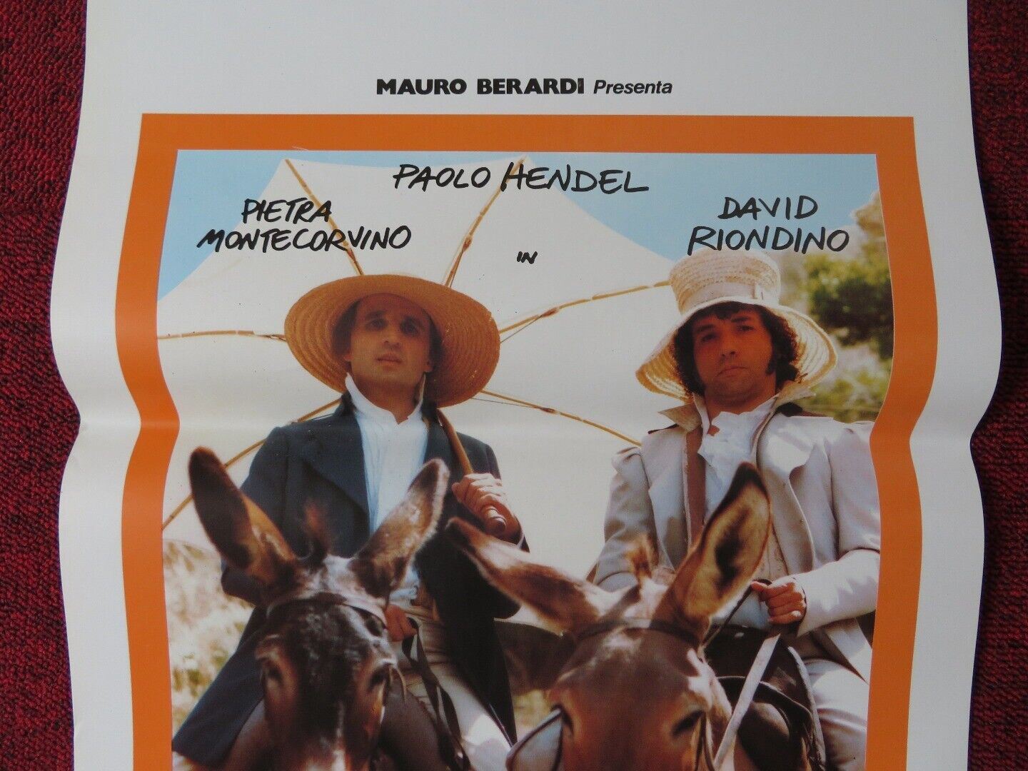 CAVALLI SI NASCE ITALIAN LOCANDINA (27.5"x13") POSTER PIETRA MONTECORVINO 1989 Movie posters