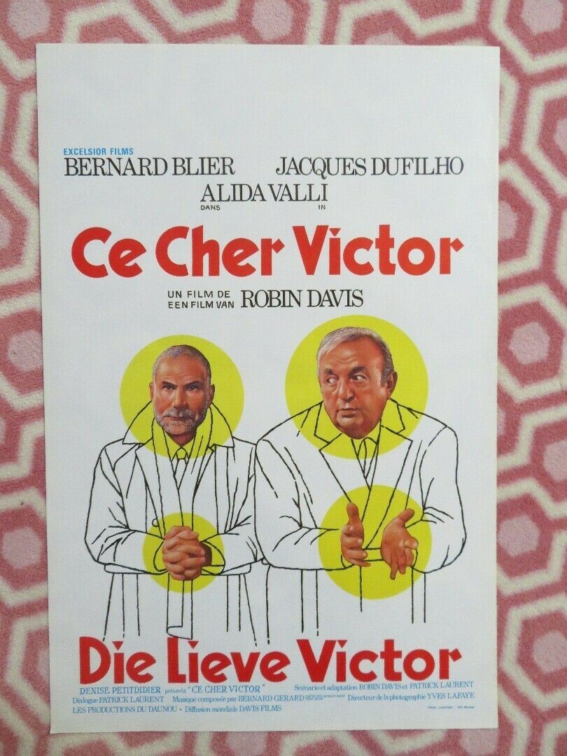 CE CHER VICTOR BELGIUM (21.5"x14.5") POSTER BERNARD BLIER ALIDA VALLI 1975 Movie posters