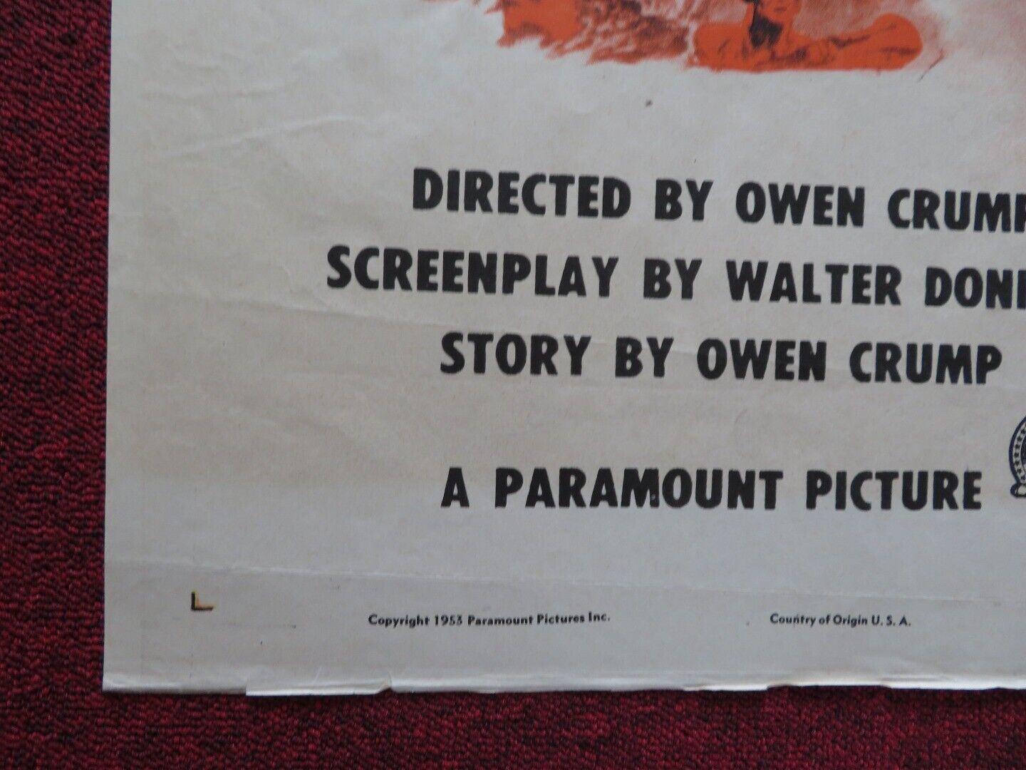 CEASE FIRE! FOLDED US ONE SHEET POSTER ROY THOMPSON JR. HENRY GOSZKOWSKI 1953 - Rendezvous Cinema