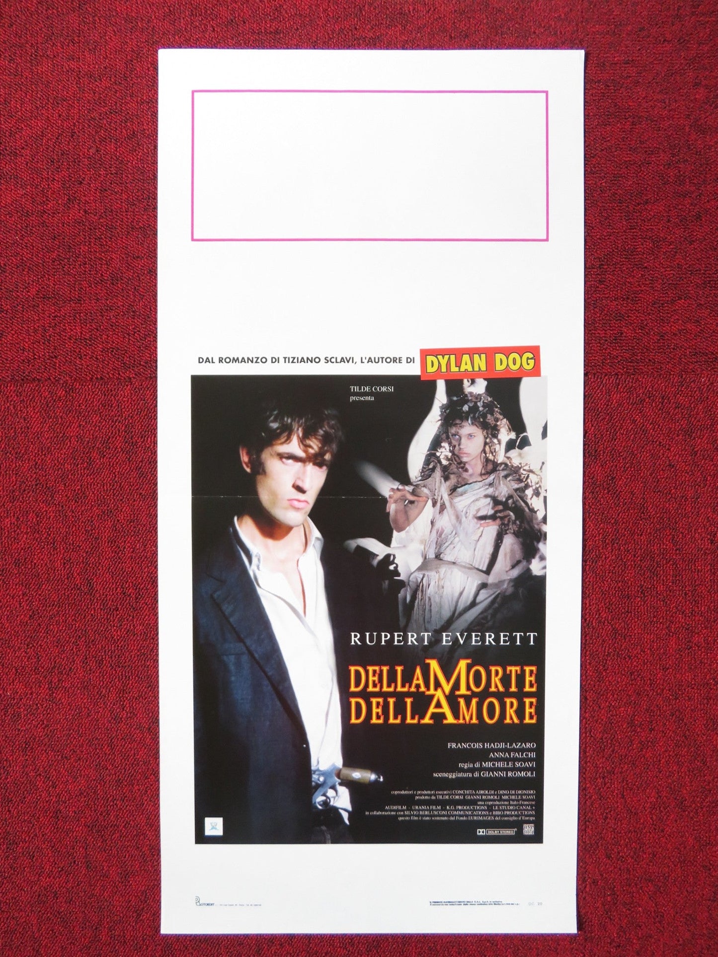 CEMETERY MAN ITALIAN LOCANDINA POSTER RUPERT EVERETT FRANCOIS HADJI - LAZARO 1994 Rendezvous Cinema Movie posters