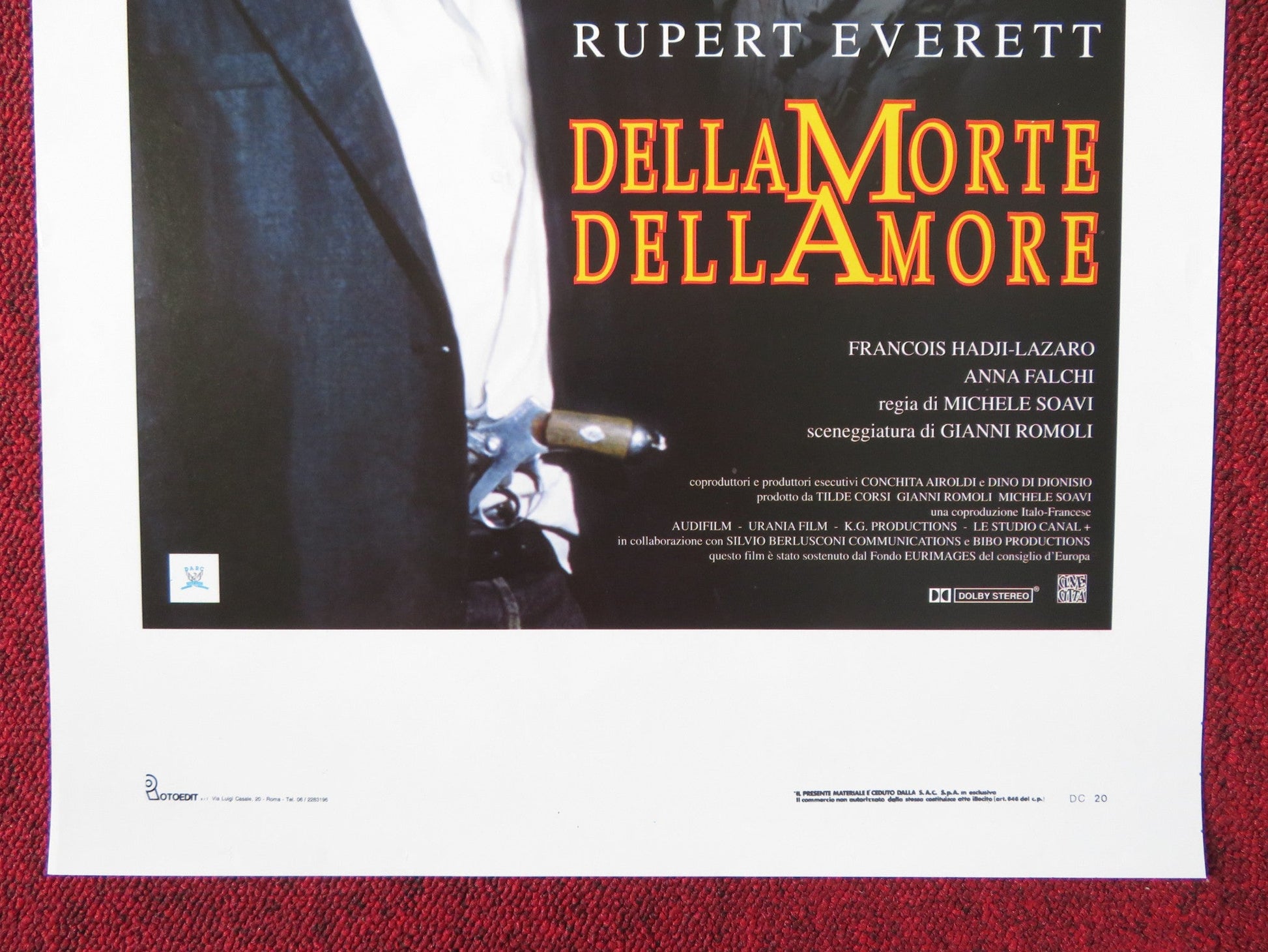 CEMETERY MAN ITALIAN LOCANDINA POSTER RUPERT EVERETT FRANCOIS HADJI - LAZARO 1994 Rendezvous Cinema Movie posters