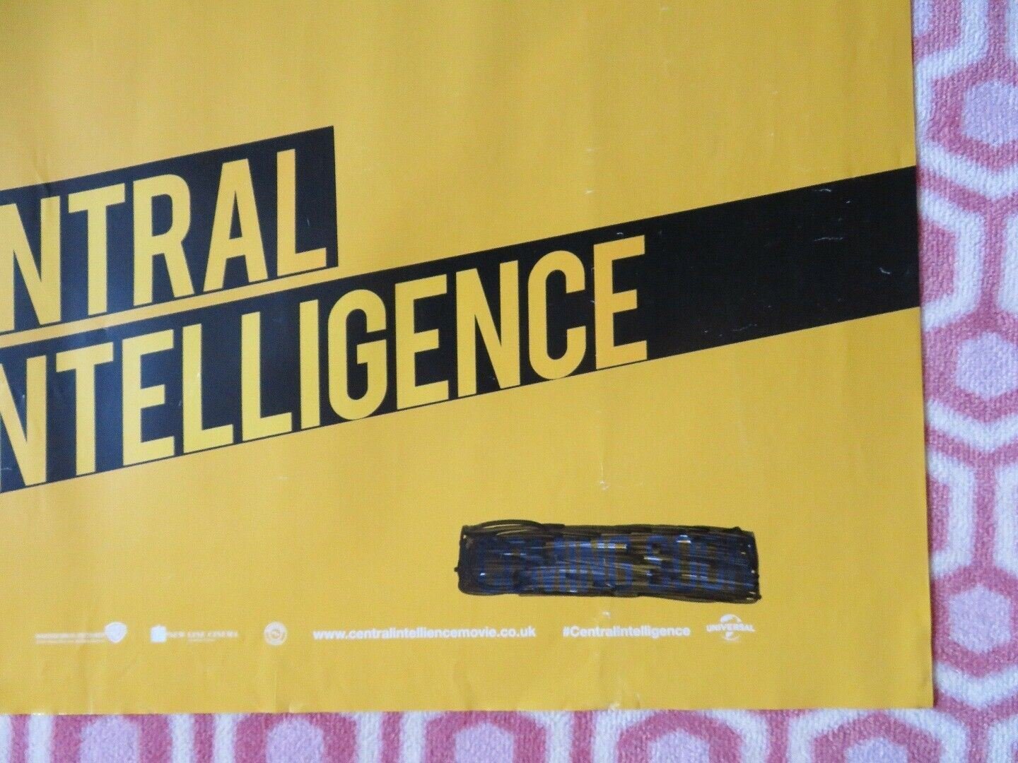 CENTRAL INTELLIGENCE BRITISH QUAD (30"x 40") ROLLED POSTER KEVIN HART D.JOHNSON Movie posters