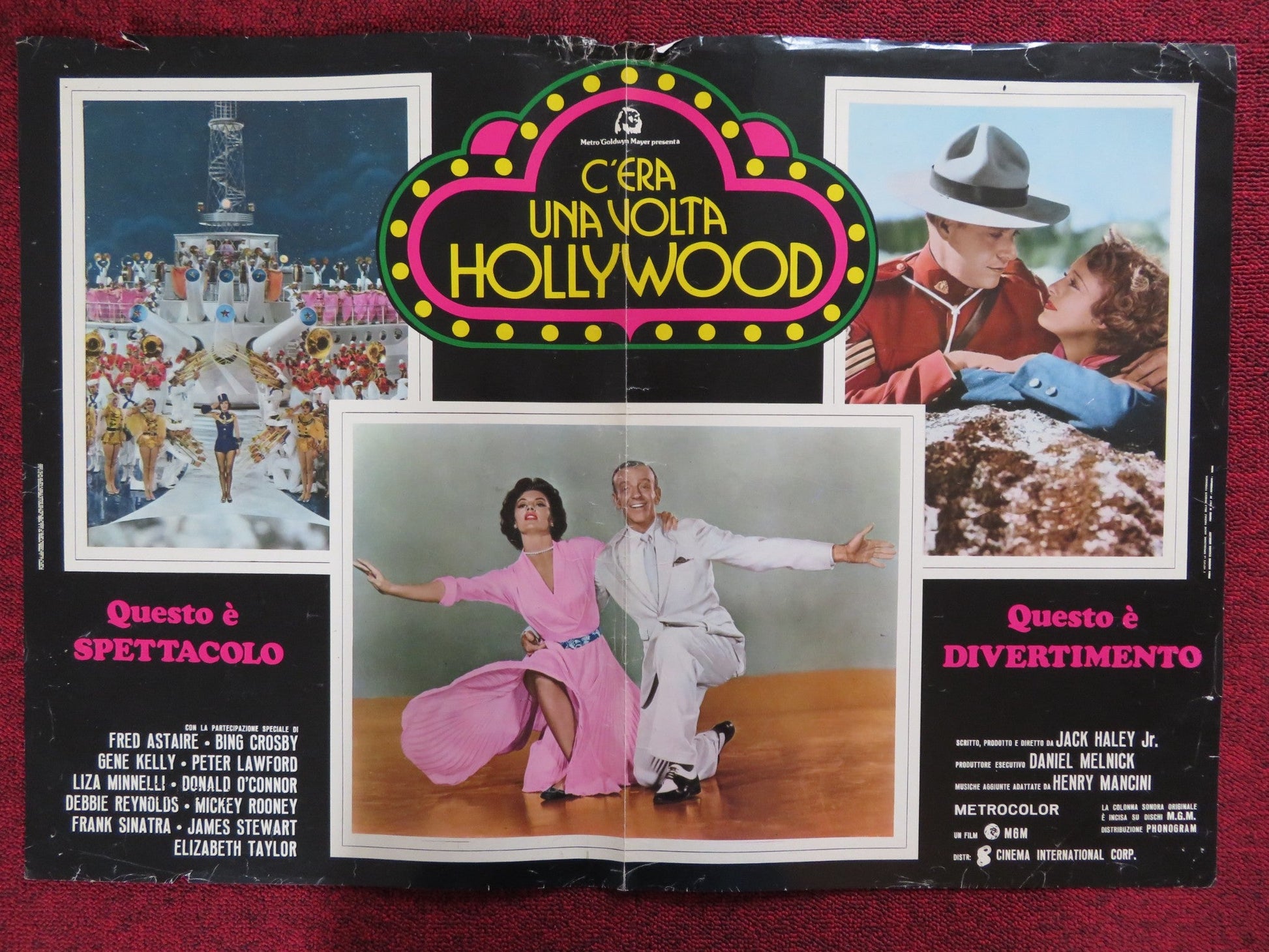 C'ERA UNA VOLTA HOLLYWOOD ITALIAN FOTOBUSTA POSTER FRED ASTAIRE BING CROSBY 1974 Rendezvous Cinema Movie posters