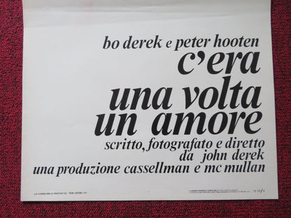 C'ERA UNA VOLTA UN AMORE ITALIAN LOCANDINA POSTER BO DEREK PETER HOOTEN 1981 Rendezvous Cinema Movie posters