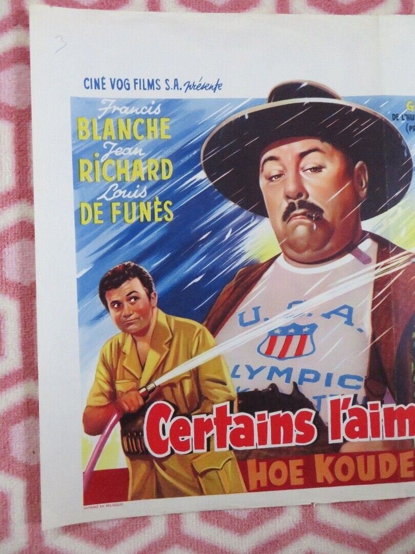 CERTAINS L'AIMENT... FROIDE!/ Some Like It ... Cold BELGIUM POSTER 1960 Movie posters