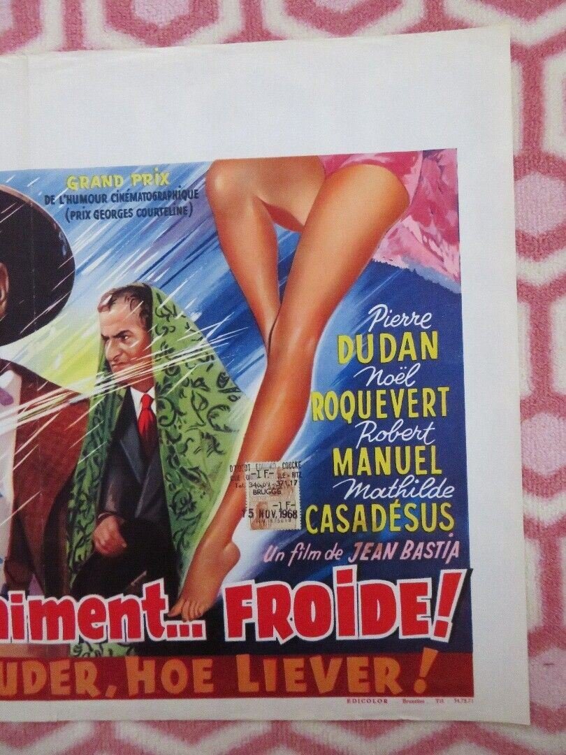 CERTAINS L'AIMENT... FROIDE!/ Some Like It ... Cold BELGIUM POSTER 1960 Movie posters
