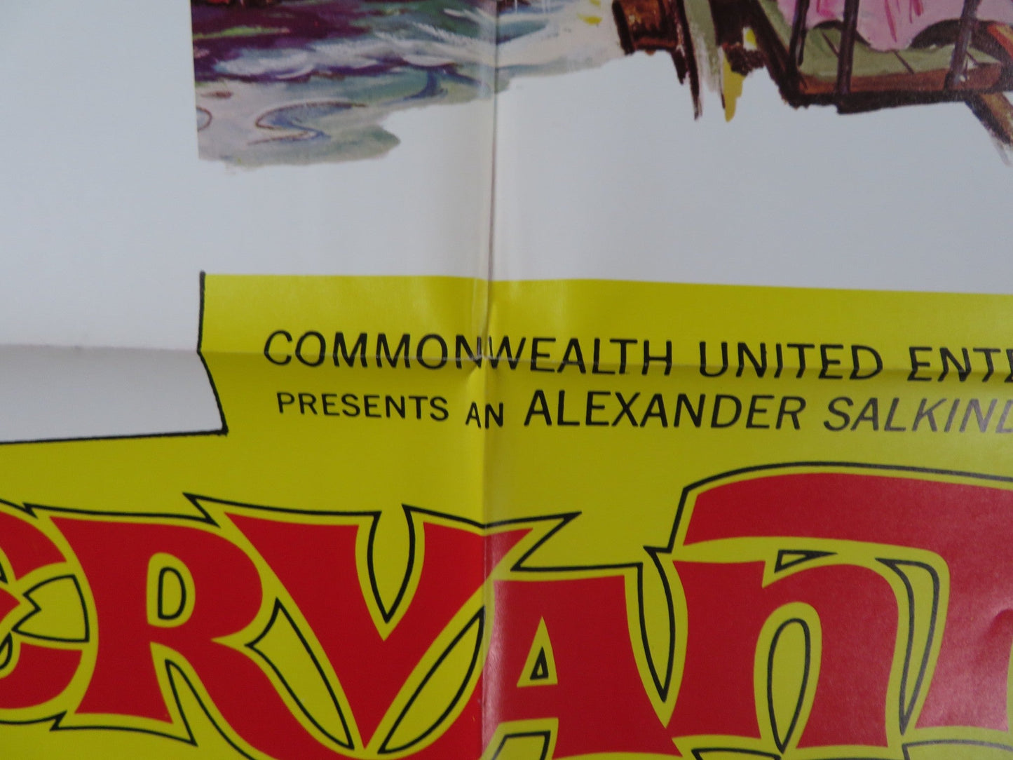 CERVANTES FOLDED US ONE SHEET POSTER HORST BUCHHOLZ GINA LOLLOBRIGIDA 1968 Rendezvous Cinema Movie posters