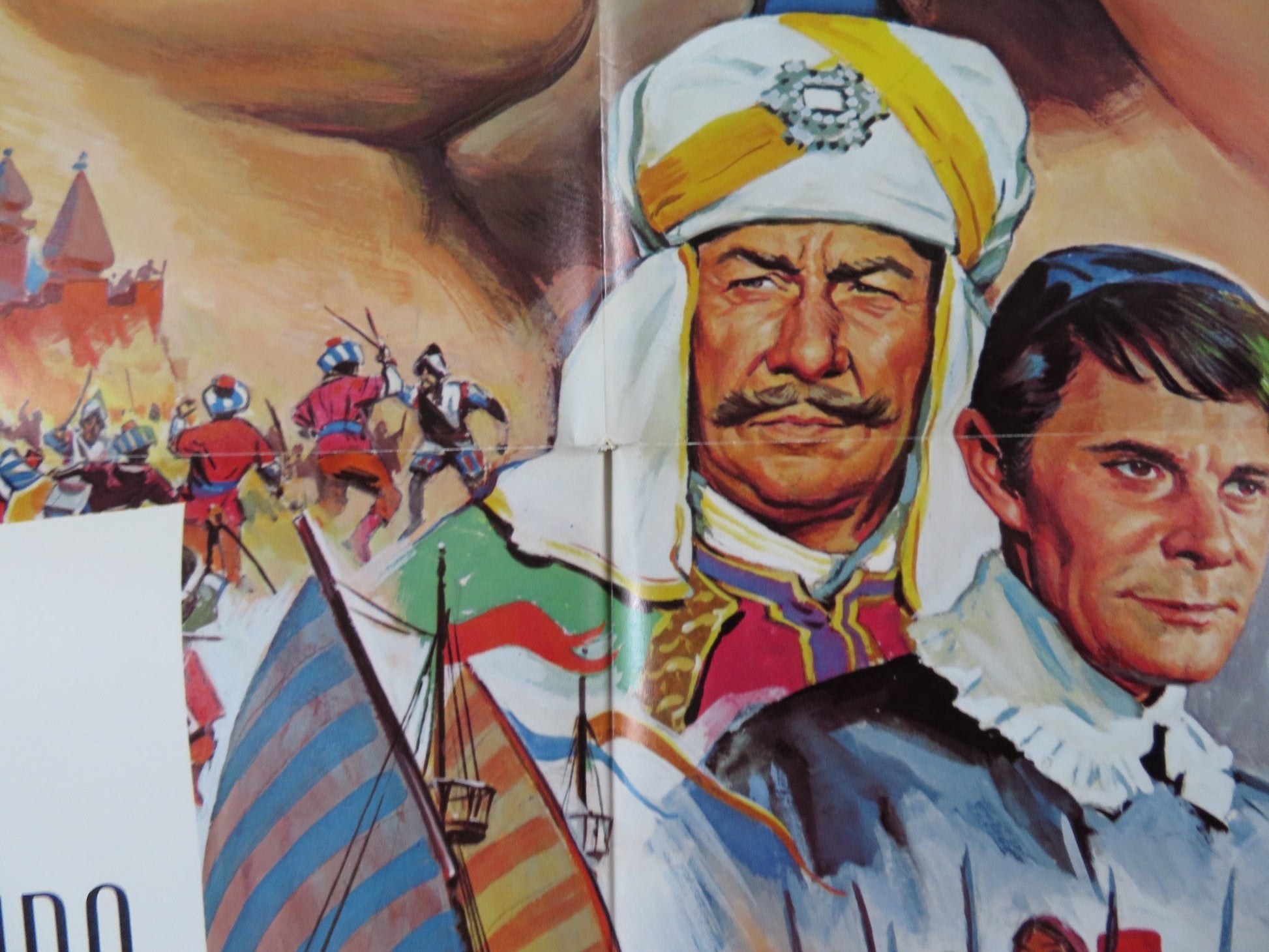 CERVANTES FOLDED US ONE SHEET POSTER HORST BUCHHOLZ GINA LOLLOBRIGIDA 1968 Rendezvous Cinema Movie posters