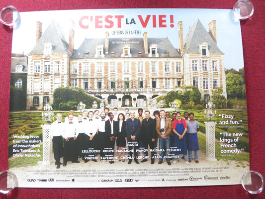 C'EST LA VIE! UK QUAD (30"x 40") ROLLED POSTER JEAN - PIERRE BACRI 2017 Rendezvous Cinema Movie posters