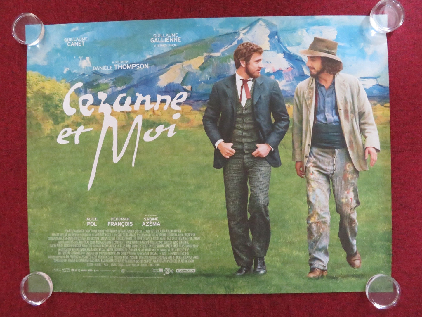 CEZANNE ET MOI UK QUAD ROLLED POSTER GUILLAUME CANET GUILLAUME GALLIENNE 2016 Rendezvous Cinema Movie posters