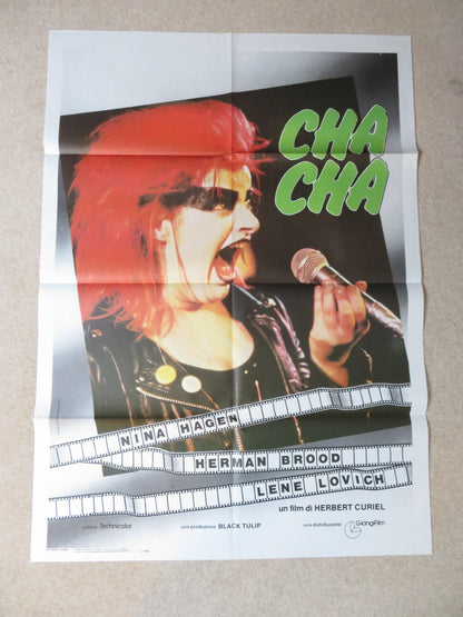 CHA CHA ITALIAN 2 FOGLIO POSTER NINA HAGEN HERMAN BROOD 1979 Rendezvous Cinema Movie posters