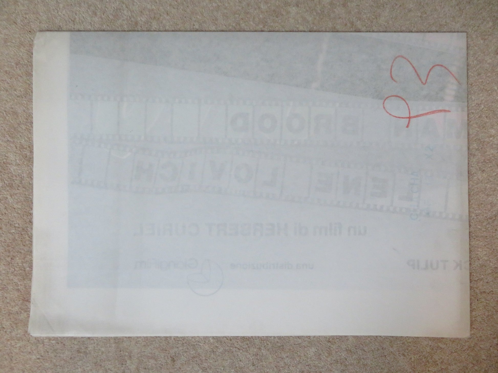 CHA CHA ITALIAN 2 FOGLIO POSTER NINA HAGEN HERMAN BROOD 1979 Rendezvous Cinema Movie posters