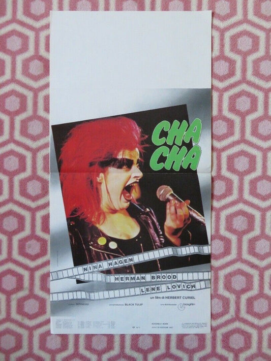 CHA - CHA ITALIAN LOCANDINA (27.5"x14") POSTER NINA HAGEN HERMAN BROOD 1979 Movie posters