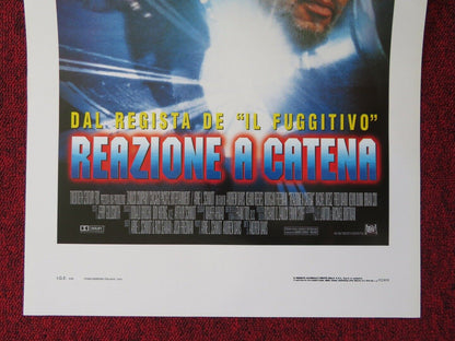 CHAIN REACTION ITALIAN LOCANDINA (27.5"x13") POSTER K REEVES M FREEMAN 1996 Movie posters