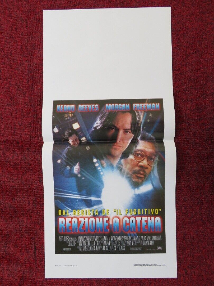 CHAIN REACTION ITALIAN LOCANDINA (27.5"x13") POSTER K REEVES M FREEMAN 1996 Movie posters