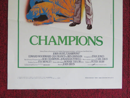 CHAMPIONS ITALIAN LOCANDINA POSTER JOHN HURT EDWARD WOODWARD 1984 Rendezvous Cinema Movie posters