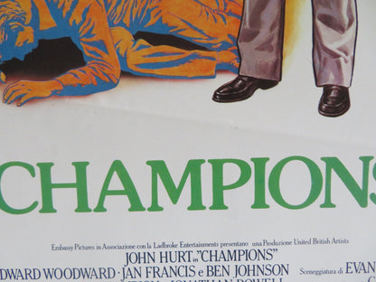 CHAMPIONS ITALIAN LOCANDINA POSTER JOHN HURT EDWARD WOODWARD 1984 Rendezvous Cinema Movie posters
