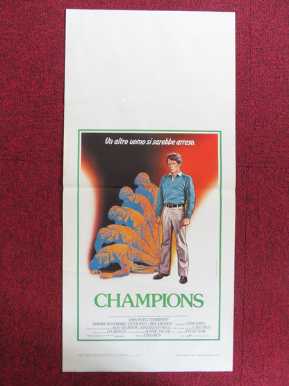 CHAMPIONS ITALIAN LOCANDINA POSTER JOHN HURT EDWARD WOODWARD 1984 Rendezvous Cinema Movie posters