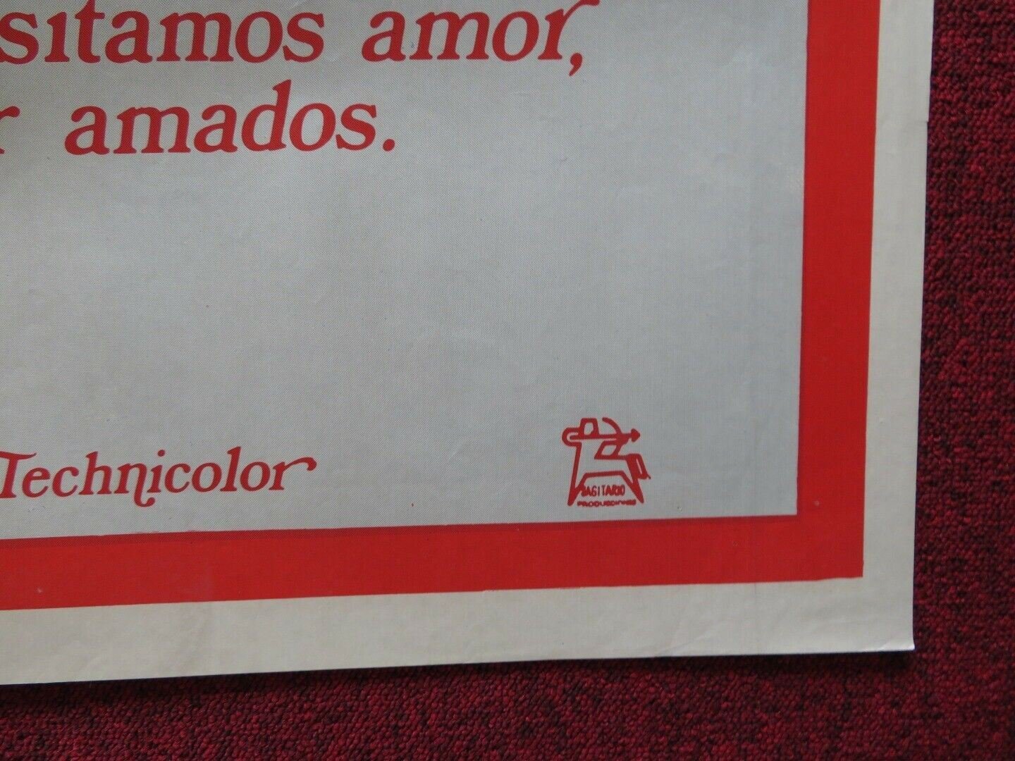 CHANCE AND VIOLENCE PERU ONE SHEET FOLDED POSTER YVES MONTAND KATHARINE ROSS - Rendezvous Cinema