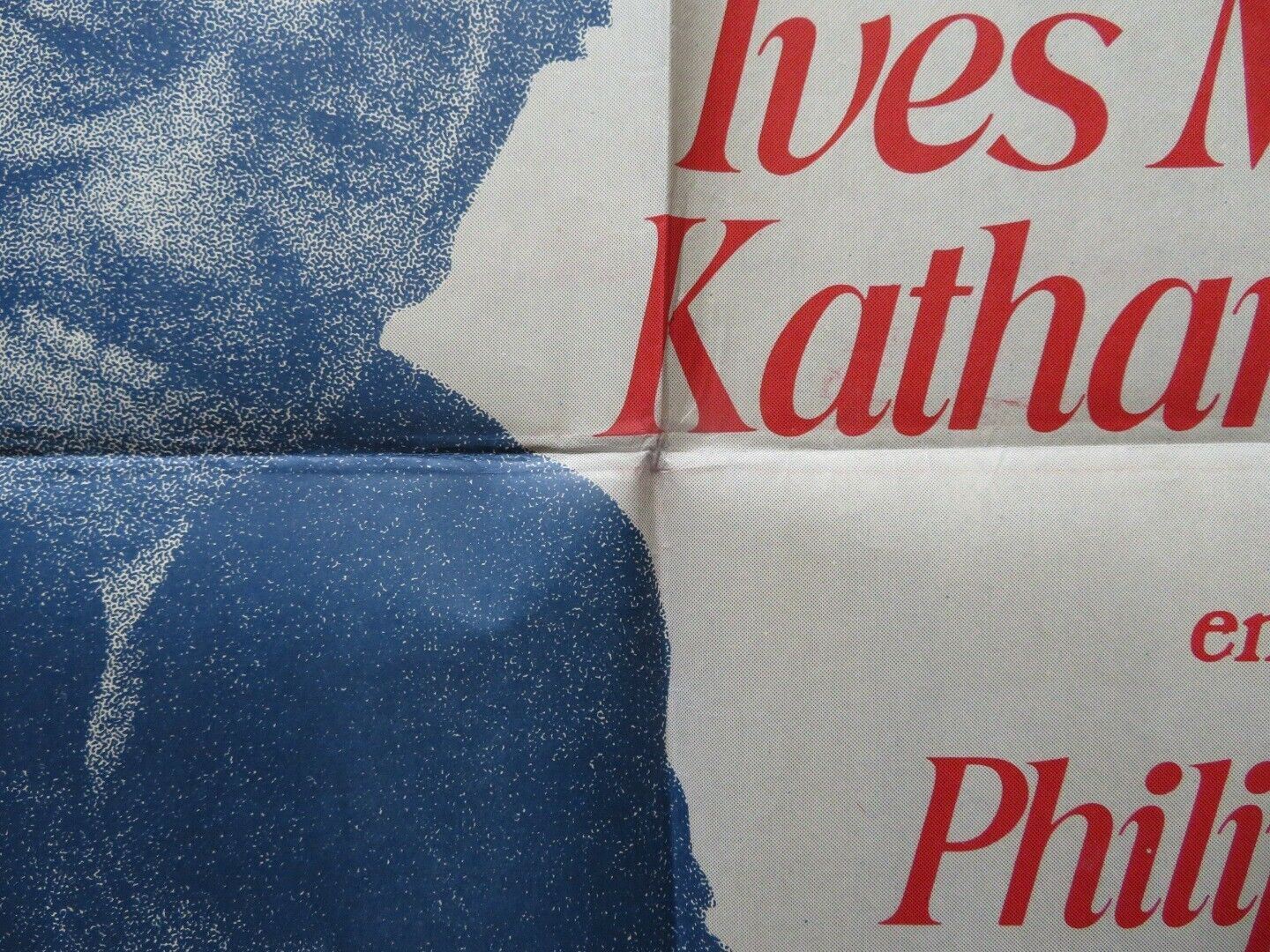 CHANCE AND VIOLENCE PERU ONE SHEET FOLDED POSTER YVES MONTAND KATHARINE ROSS - Rendezvous Cinema