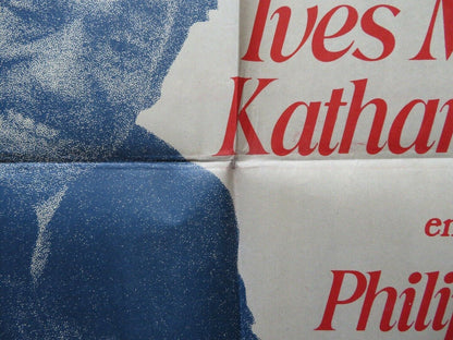 CHANCE AND VIOLENCE PERU ONE SHEET FOLDED POSTER YVES MONTAND KATHARINE ROSS - Rendezvous Cinema