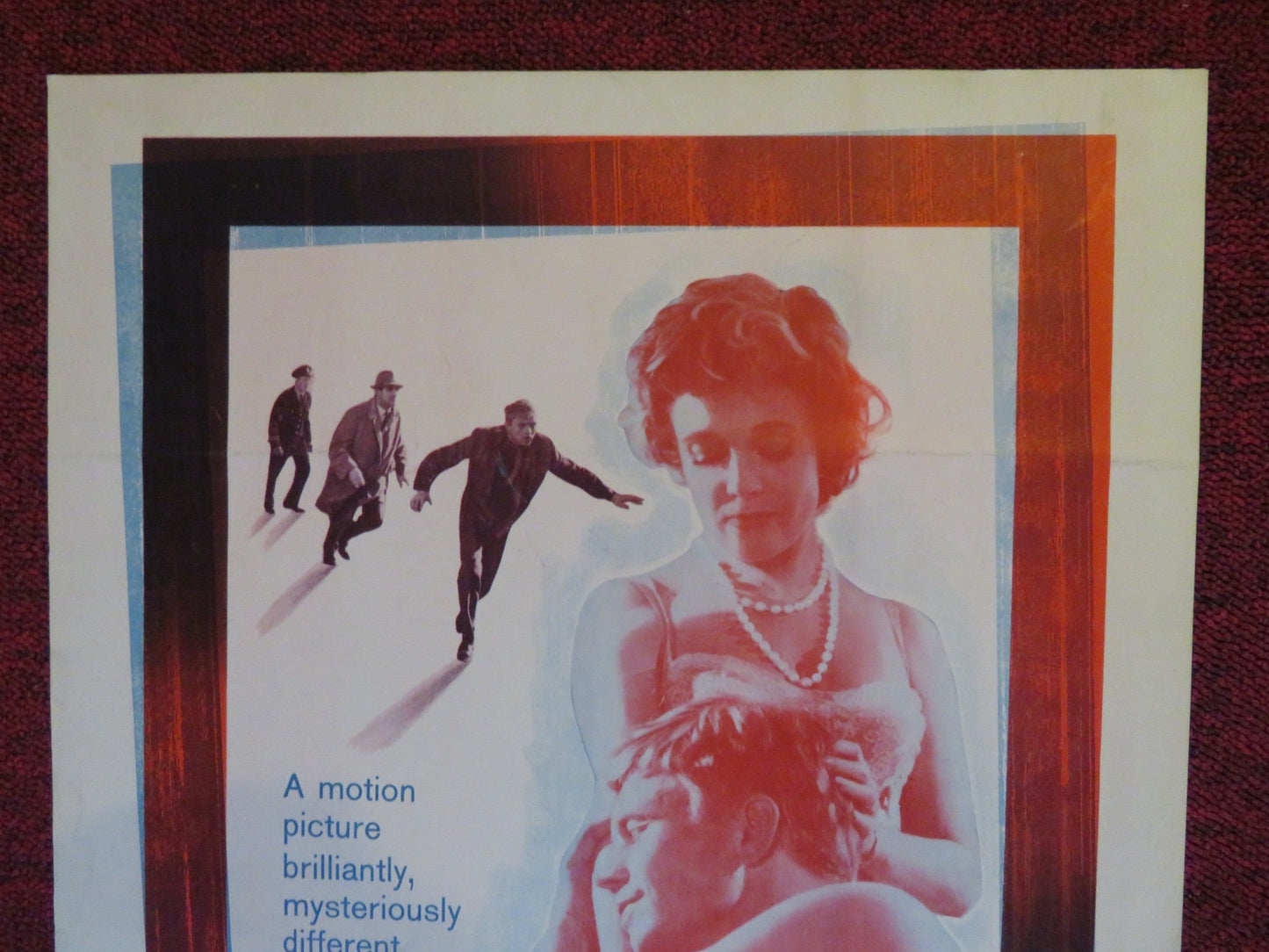 CHANCE MEETING US INSERT (14"x 36") POSTER HARDY KRUGER STANLEY BAKER 1960 Rendezvous Cinema Movie posters